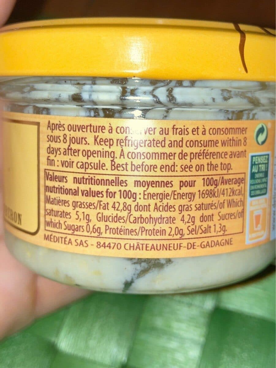 Méditéa Les délices du Luberon Aïoli à l'huile d'olive packshot