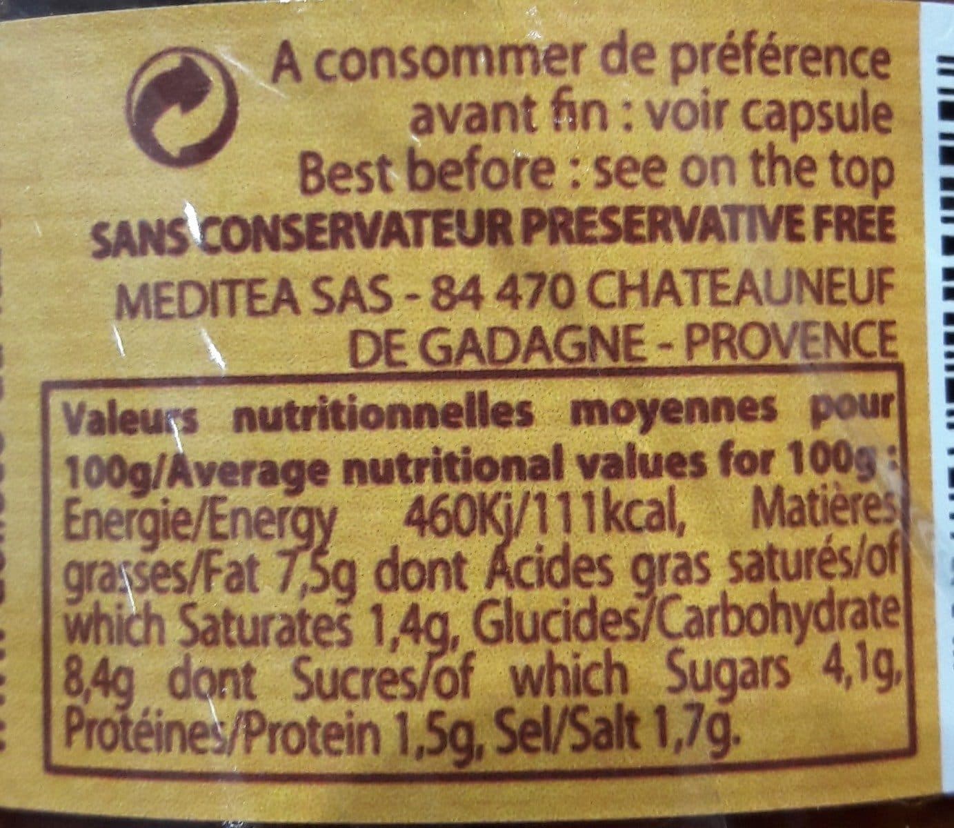 Les Delices Du Luberon Délice de Poivrons Rouges packshot