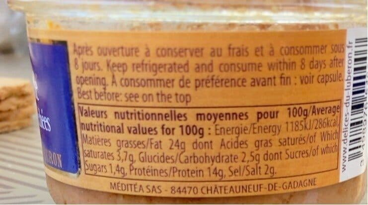 Open Food Facts Thoïonade packshot