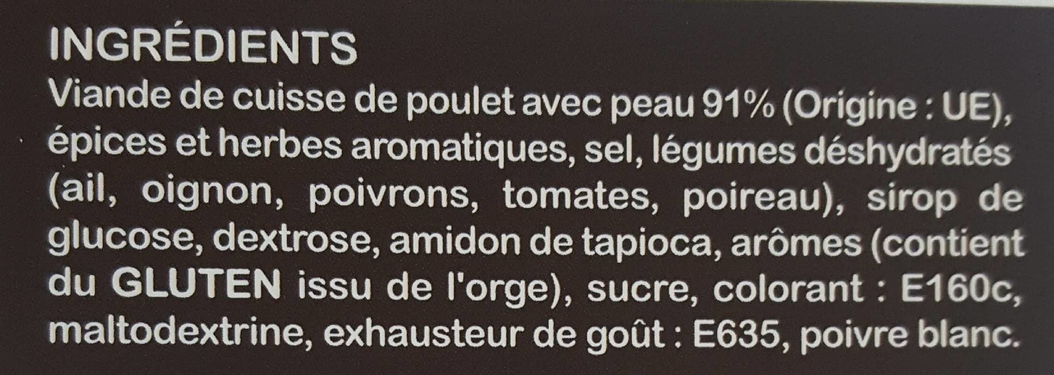 Rest'Or Chef Emincés de Poulets Marinés Kebab packshot