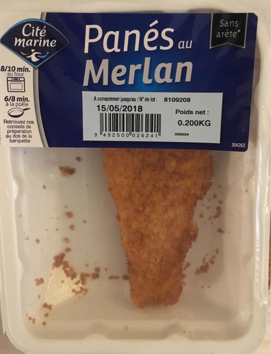 Cité Marine Pané au merlan packshot