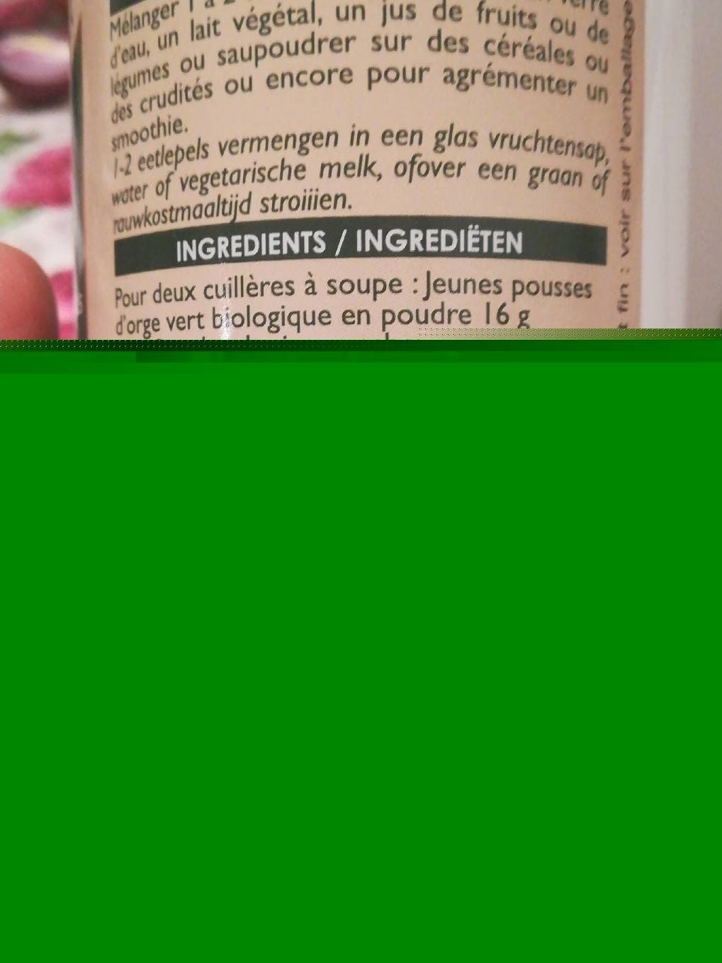 Laboratoires SFB 150G Green Barley - Orge Vert 100 % packshot