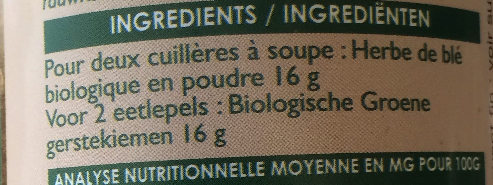 SFB Jus D'herbe De Blé Bio - 150 g packshot