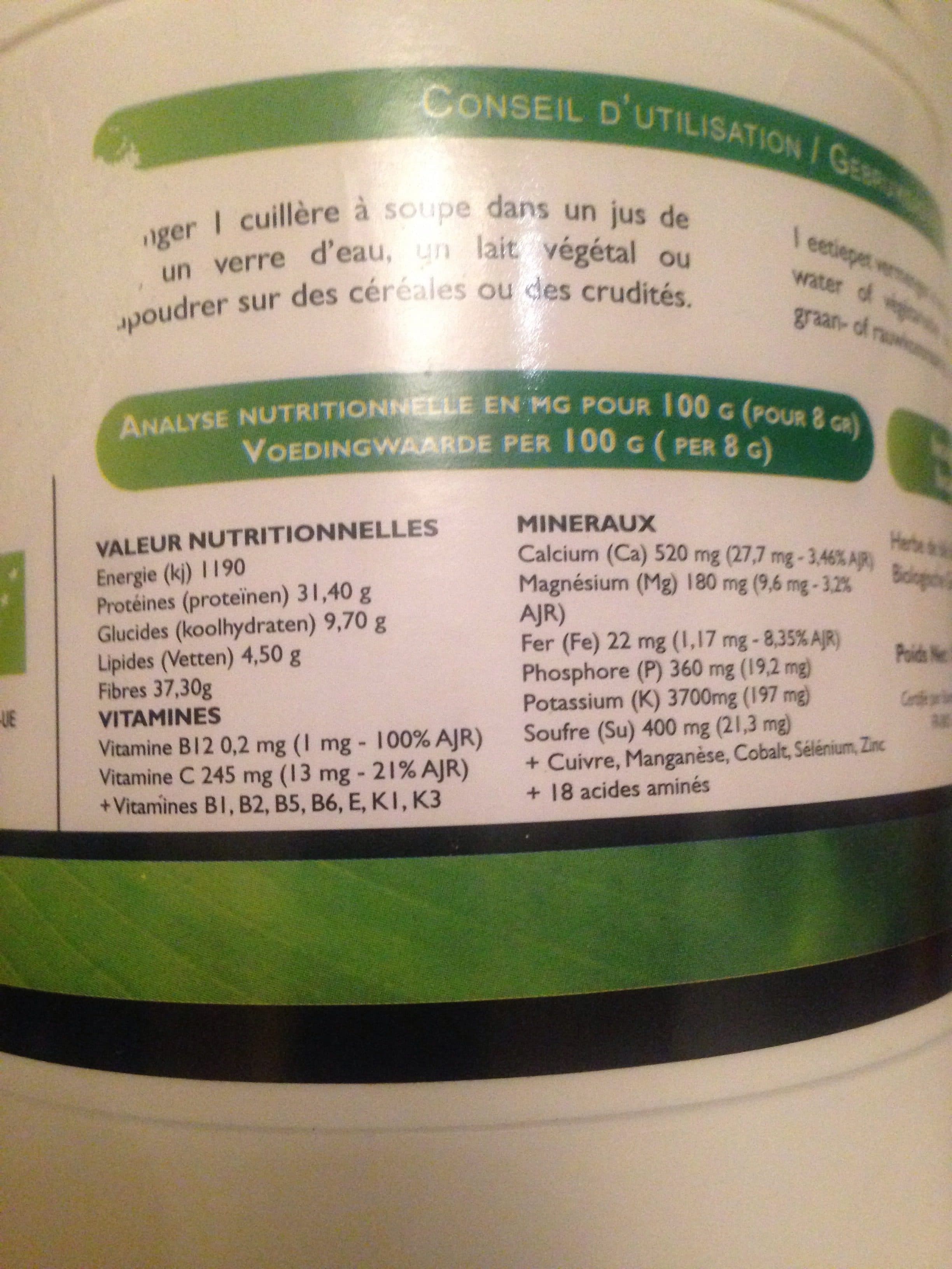 Laboratoires SFB Jus d'Herbe de Blé packshot