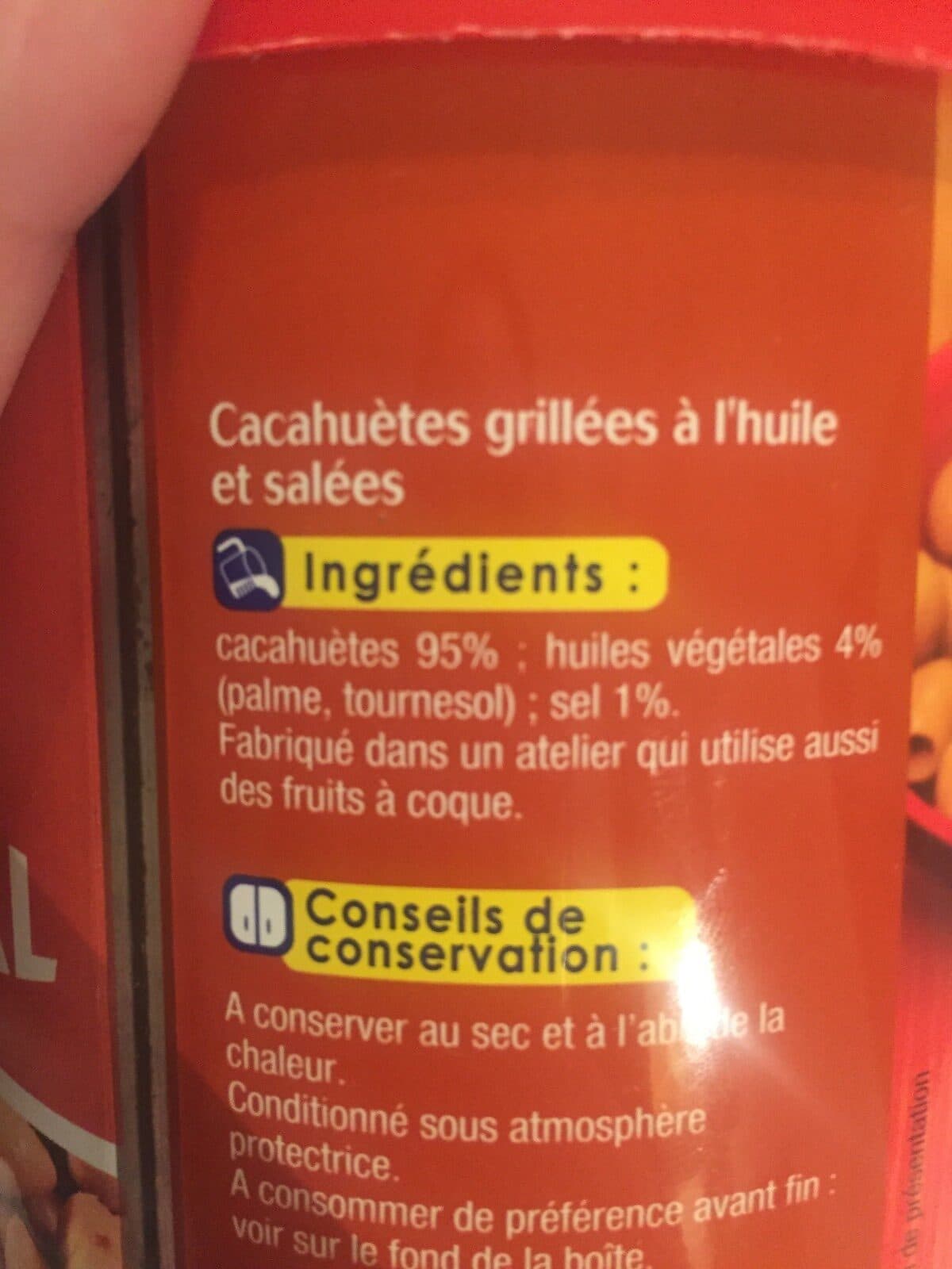 Open Food Facts Cacahuètes grillées et salées XL packshot