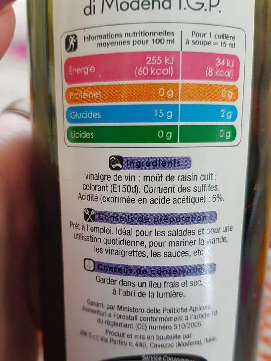 Open Food Facts Vinaigre Balsamique Premuim packshot
