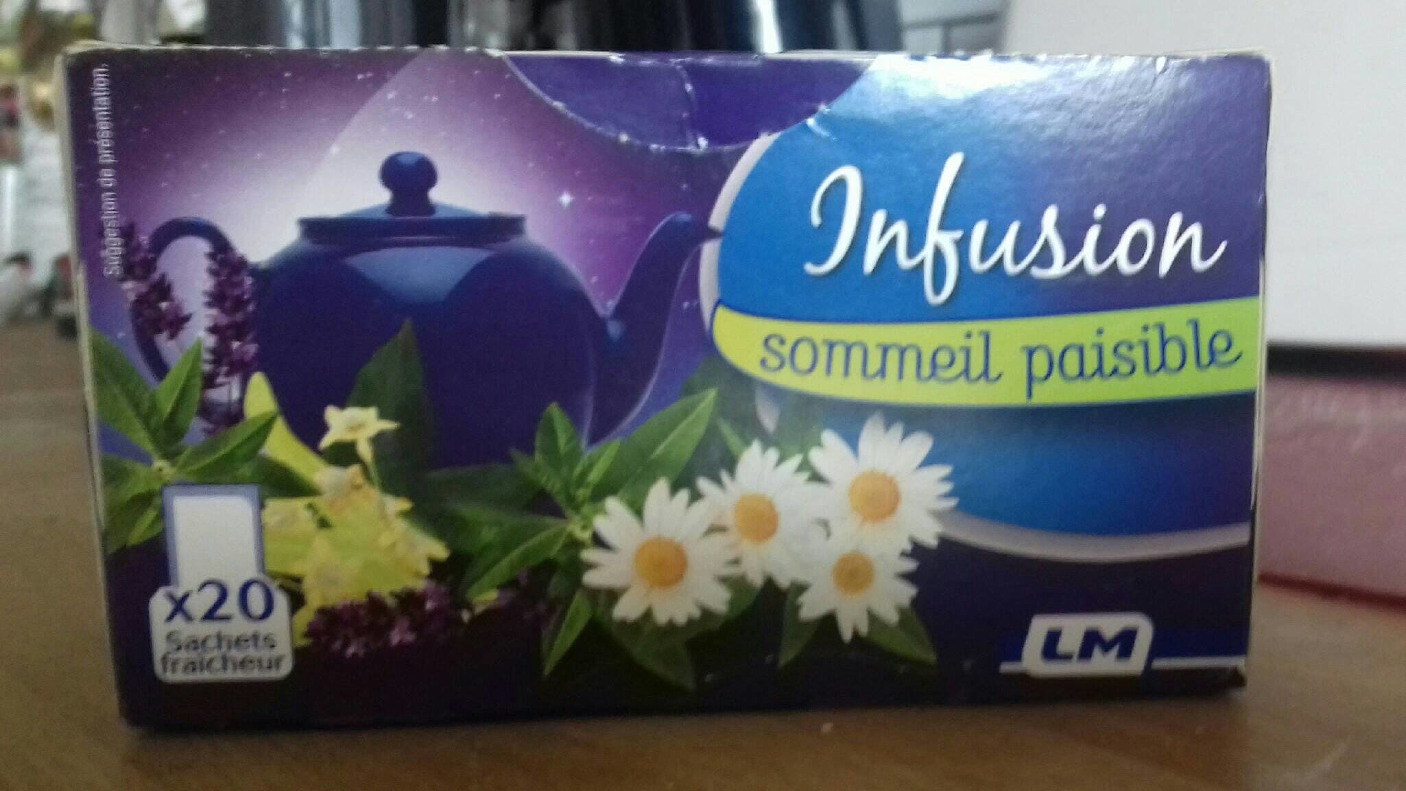 Open Food Facts Infusion Sommeil Paisible 20 Sachets 30G packshot