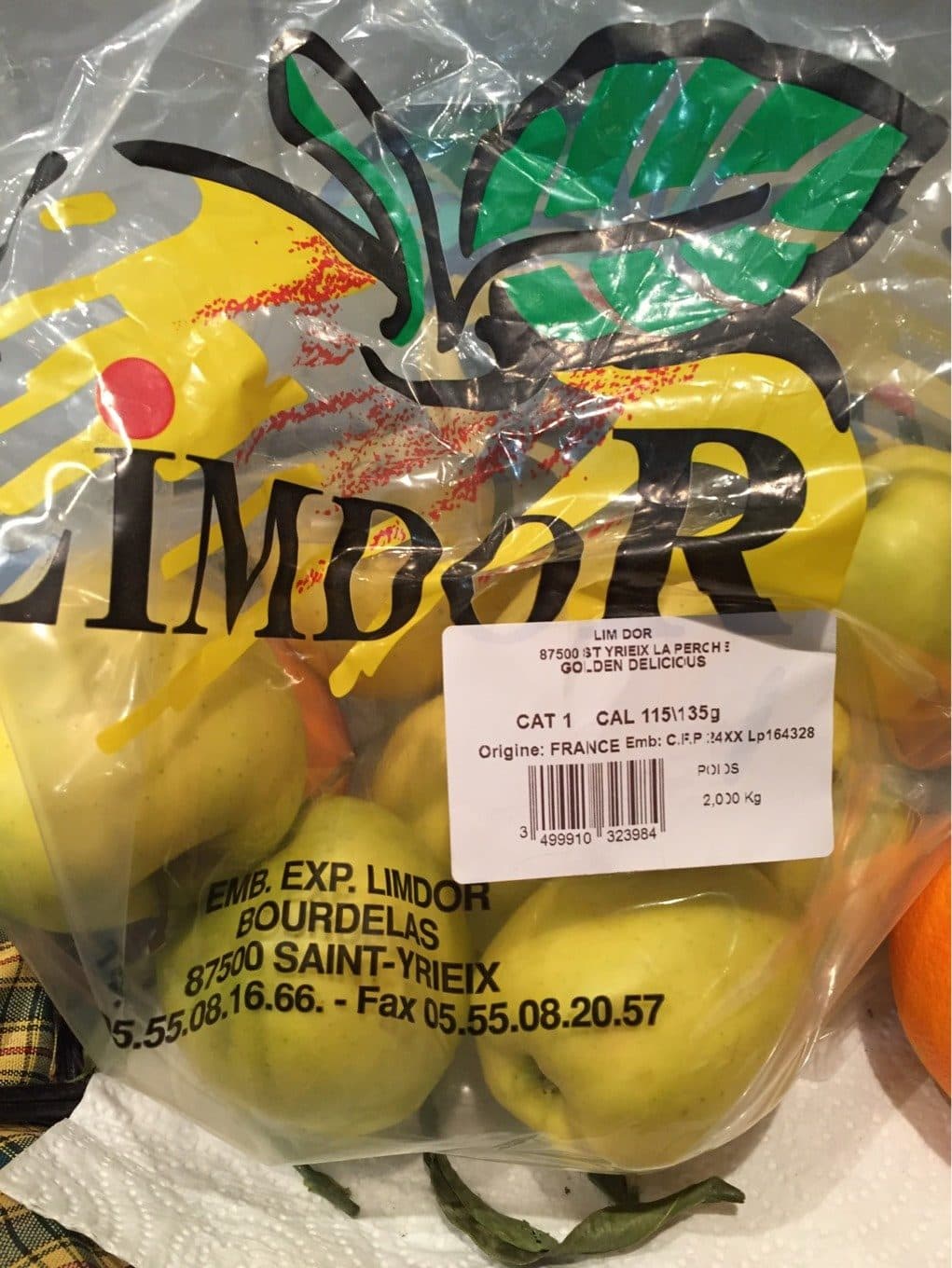 Golden Delicious Pomme packshot