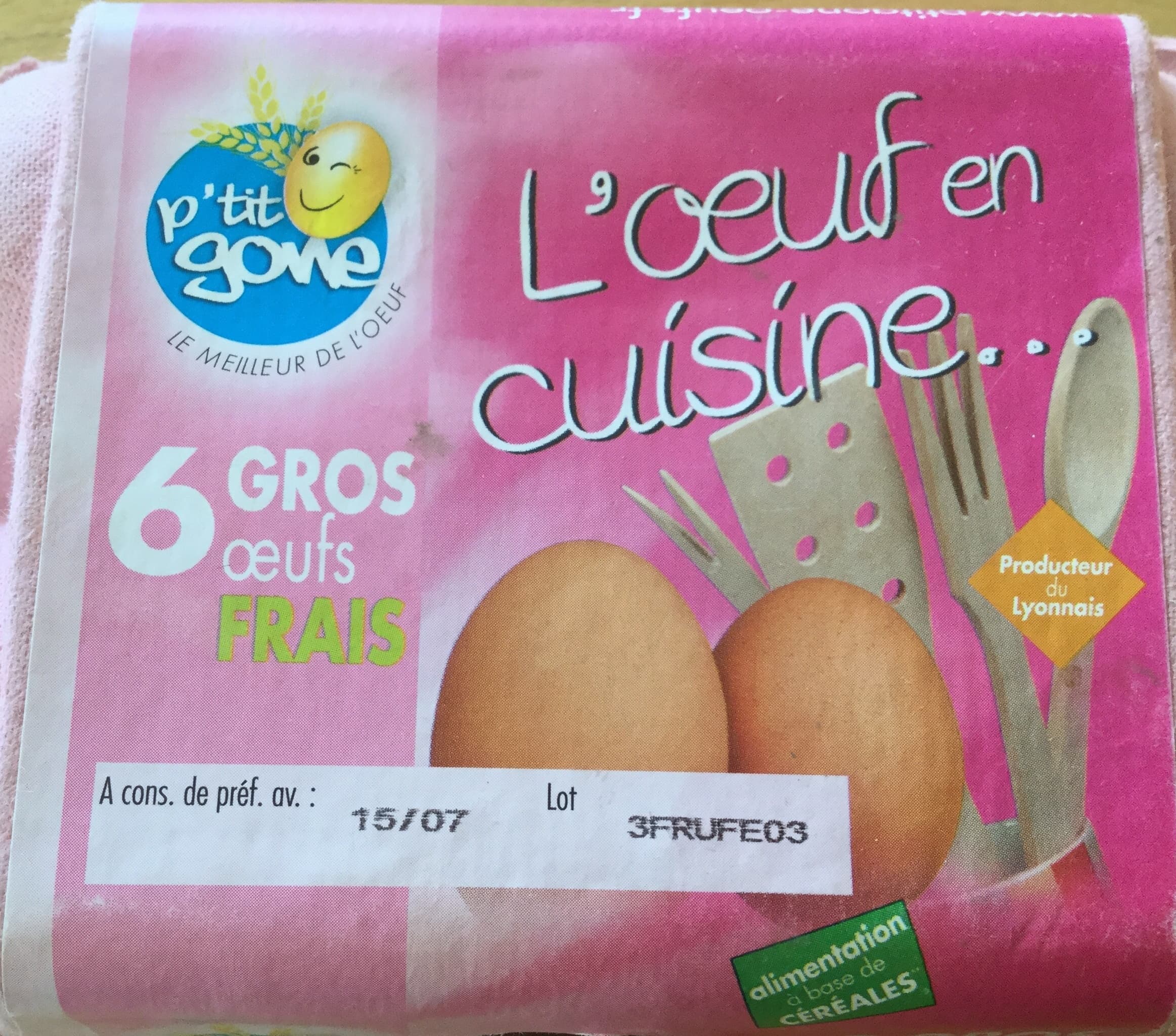 P'tit gone L'oeuf en cuisine packshot