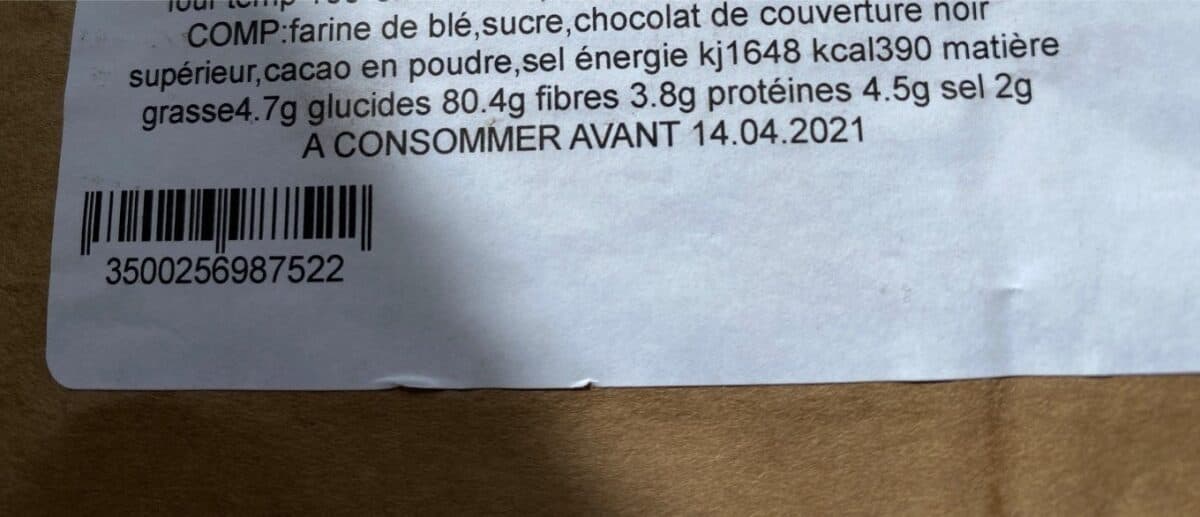 Open Food Facts Fondant au chocolat packshot