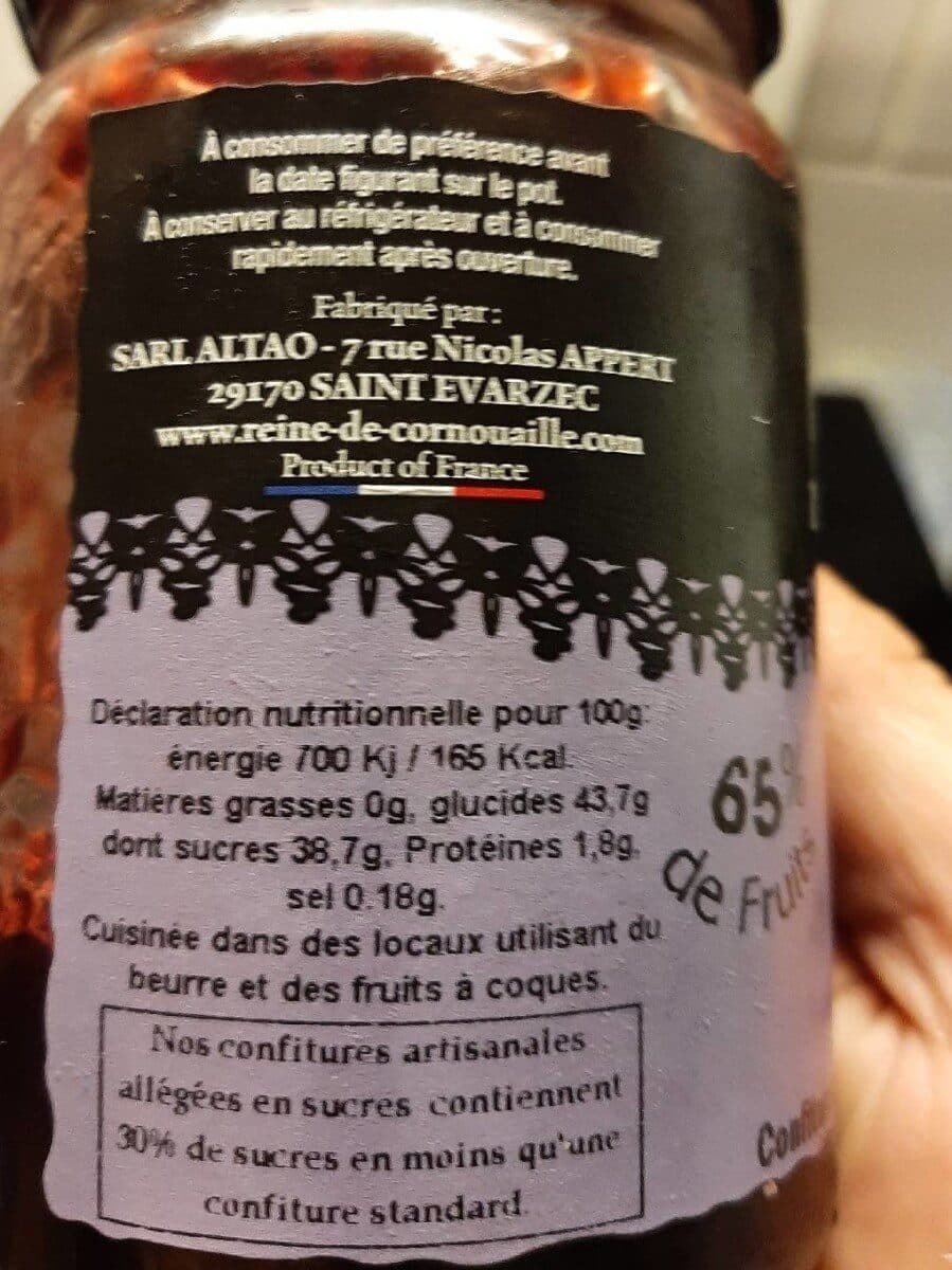 Open Food Facts Confiture cassis packshot