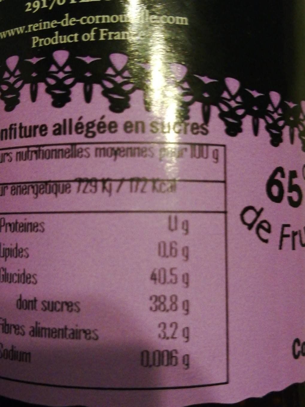 Reine De Cornouaille Confiture de figues REINE DE CORNOUAILLE packshot