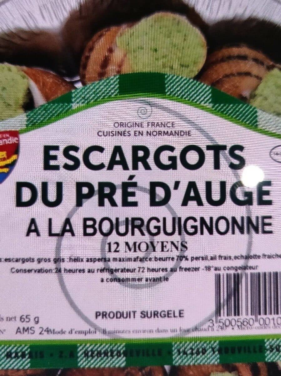 Open Food Facts 12 Escargots moyens du PRE D'AUGE, 1 assiette packshot