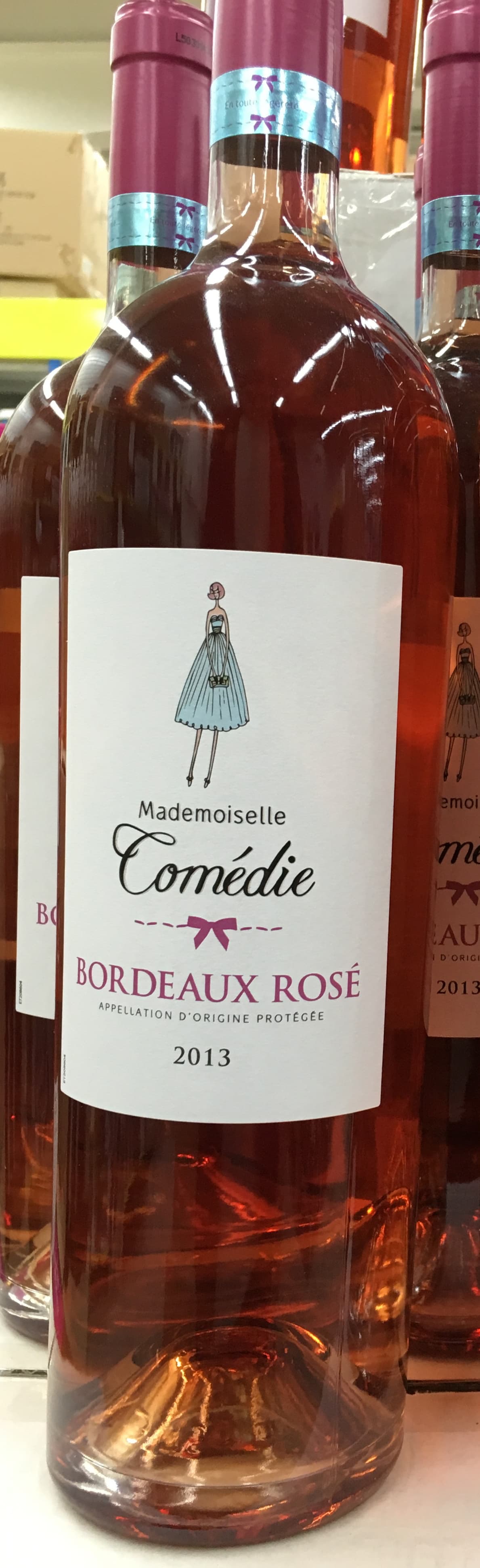 Mademoiselle Comédie Bordeaux rosé 2013 packshot