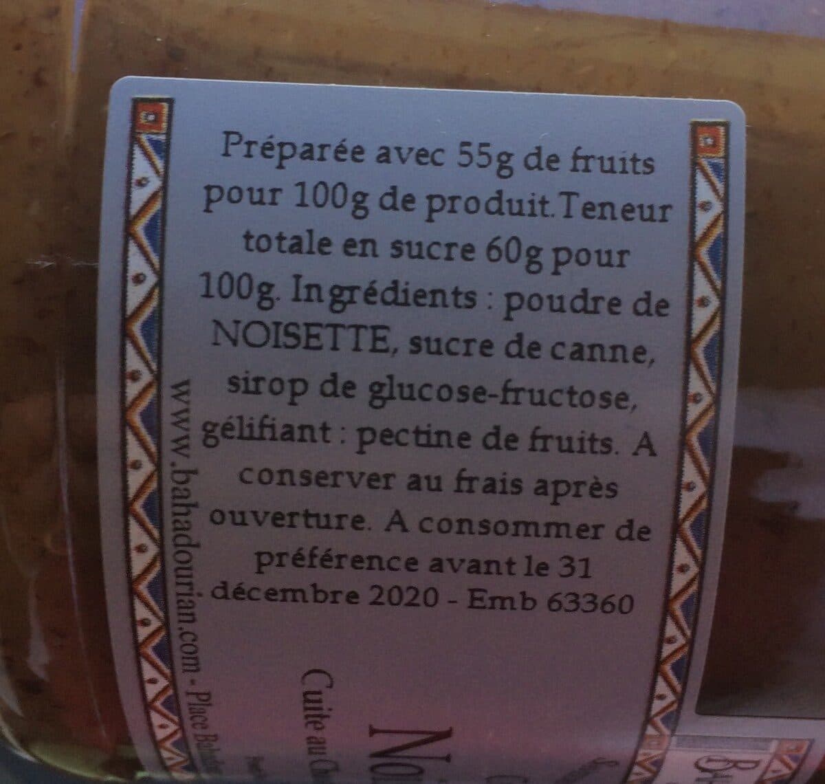 Bahadourian Crème noisette cuite au chaudron de cuivre packshot