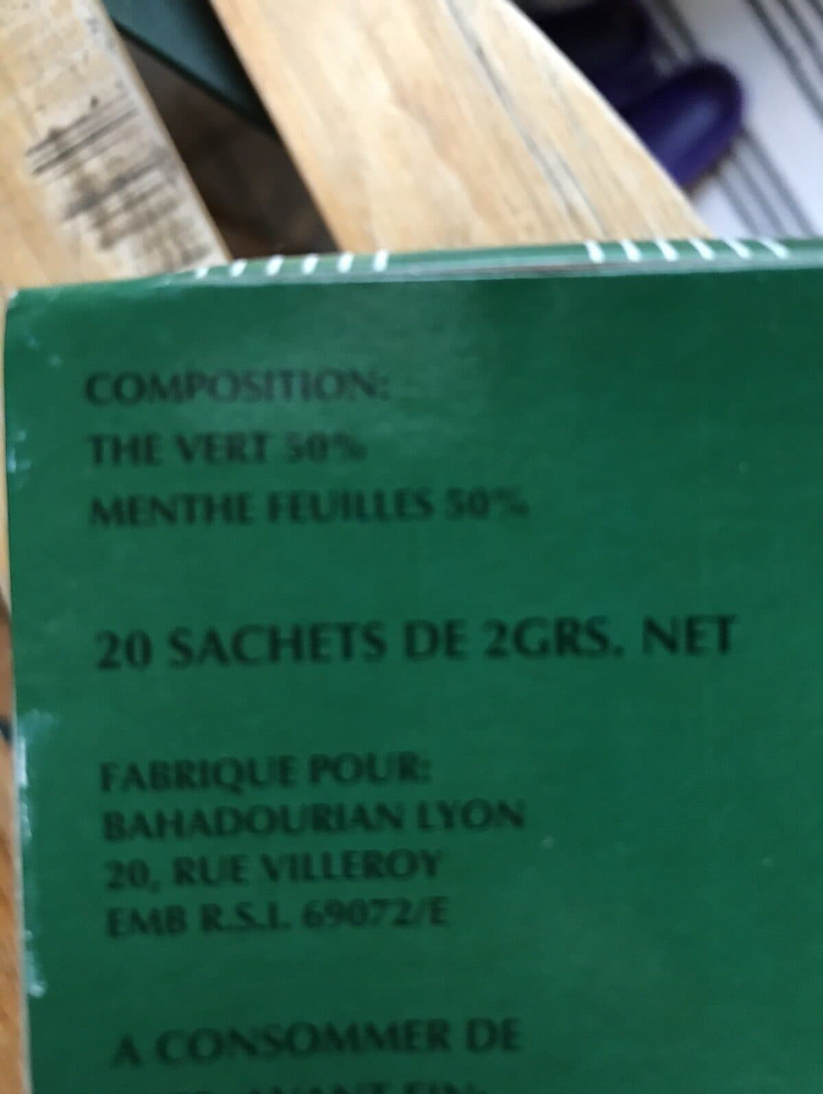 Bahadourian Thé à la menthe packshot