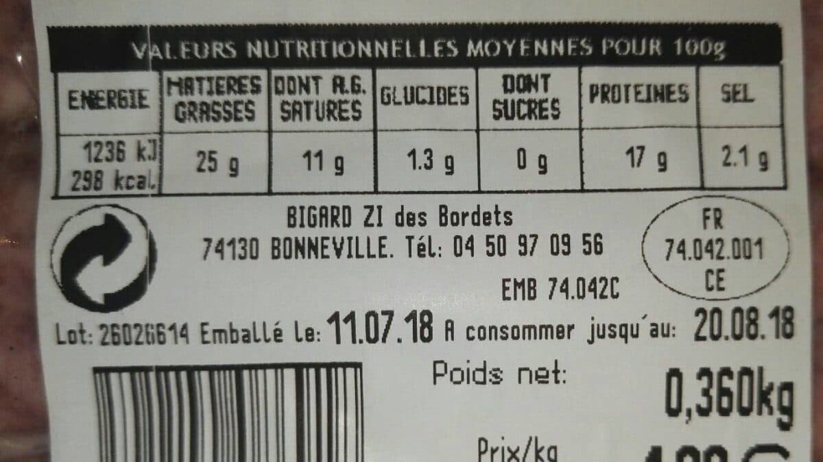 Salaisons du Mont-Blanc Diots de Savoie packshot