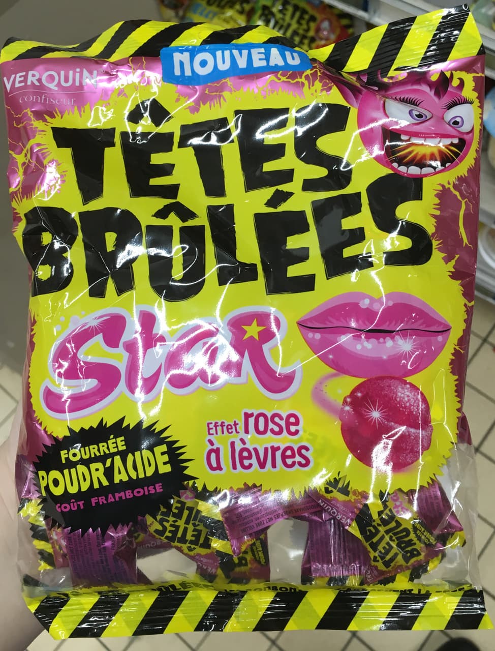 Verquin Têtes Brûlées Star effet Rose à lèvres packshot