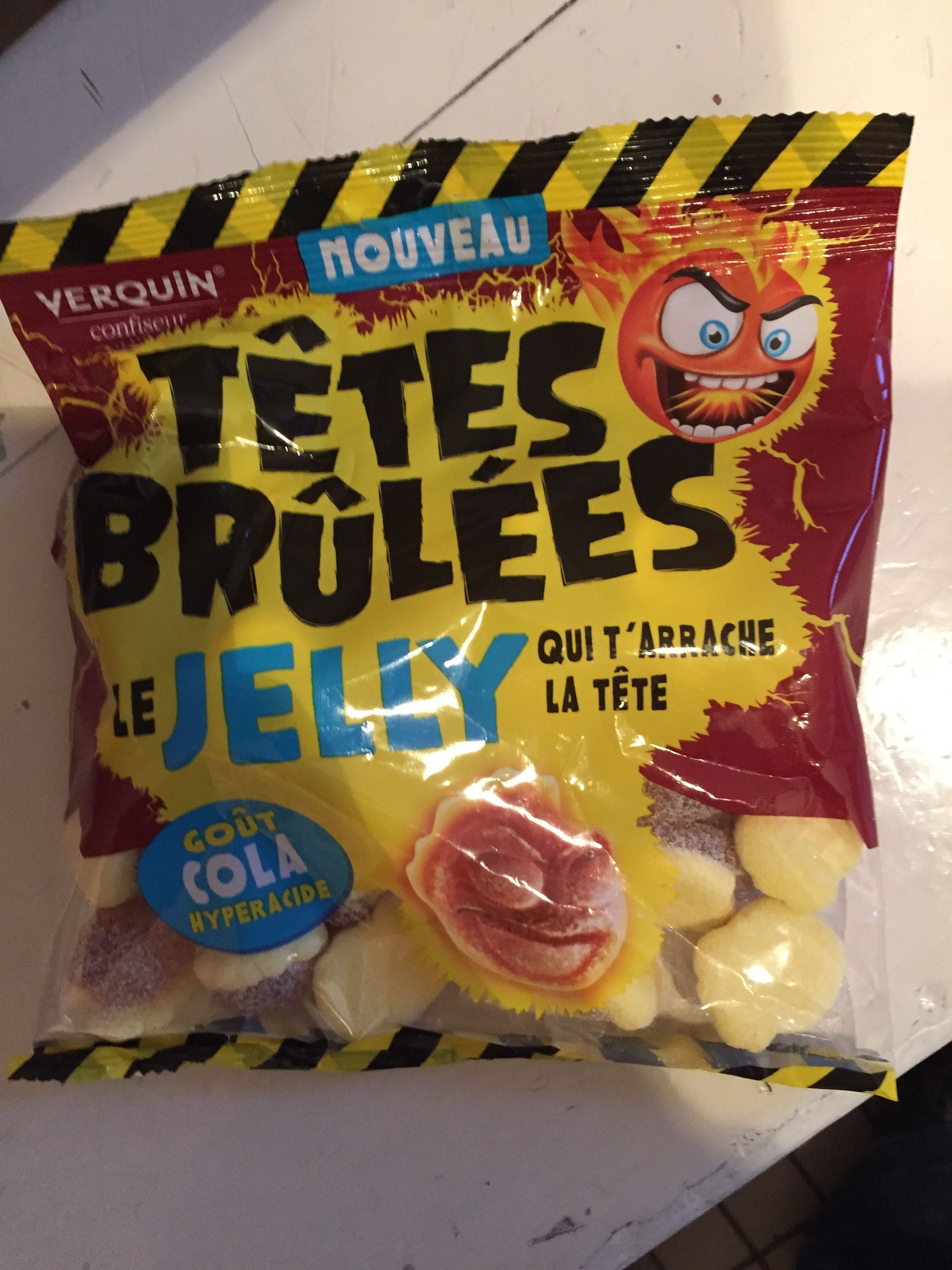 Verquin Têtes brûlées Jelly goût Cola packshot