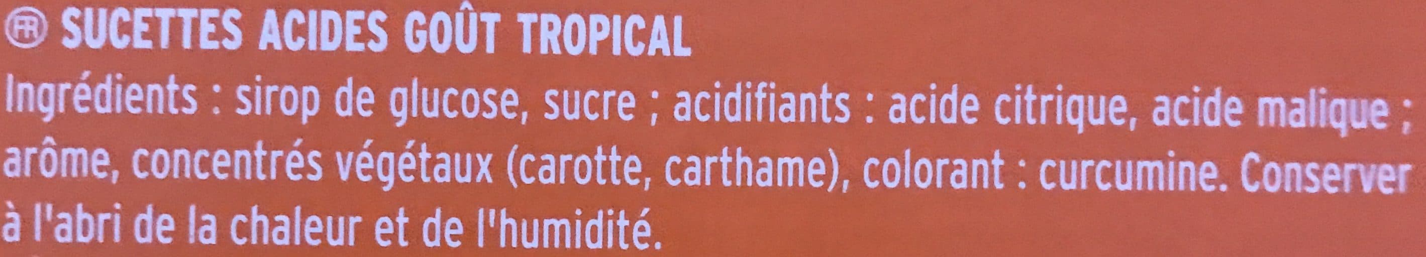 Verquin Têtes Brûlées Sucettes Goût Tropical packshot