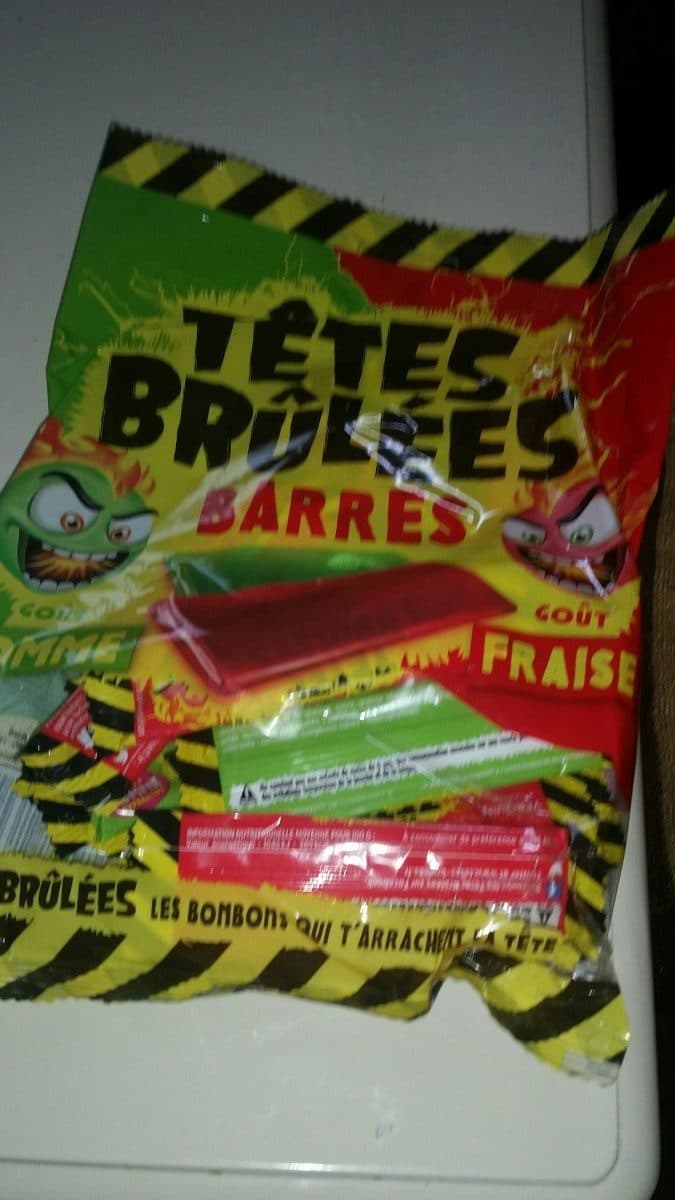 Verquin Têtes-brûlées Fraise Et Pomme Verquin, Sachet De packshot