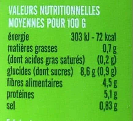 Olvac Mogette de Vendée IGP LABEL ROUGE cuite au naturel 530g packshot