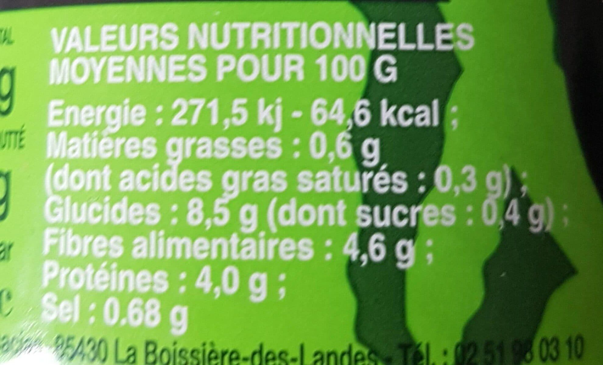 Olvac Flageolet Bio cuit au naturel packshot