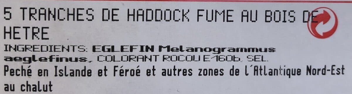 Open Food Facts Haddock packshot