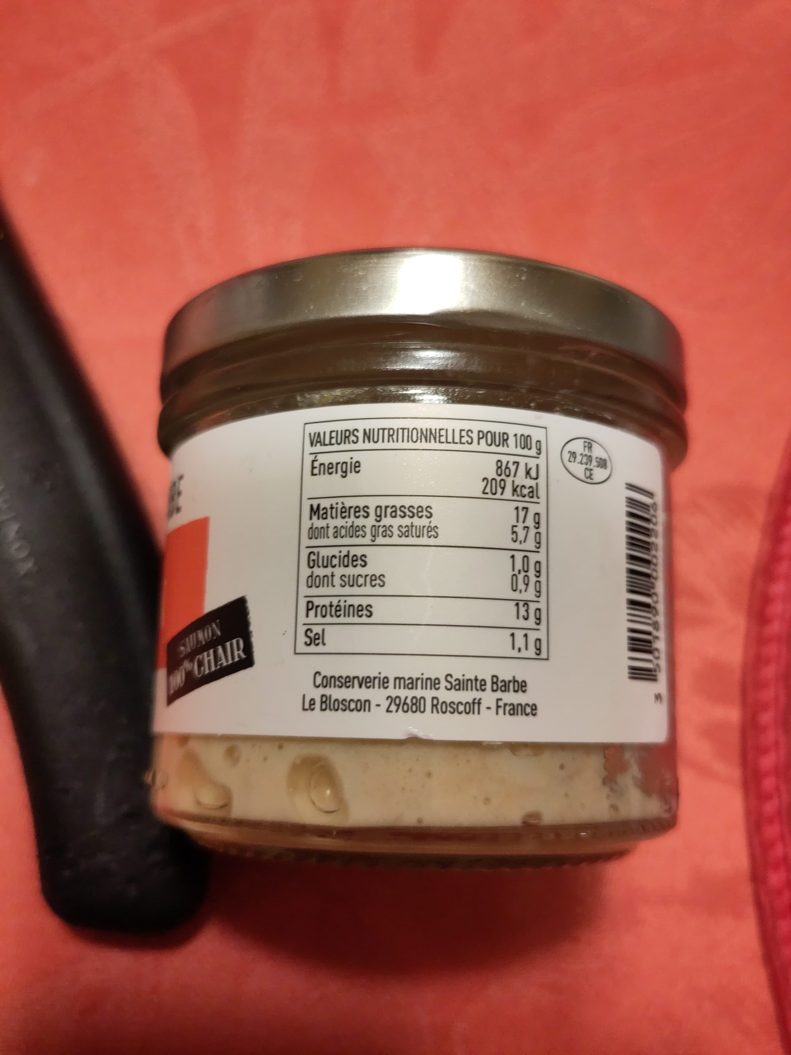 Open Food Facts Rillettes de saumon à l'aneth packshot