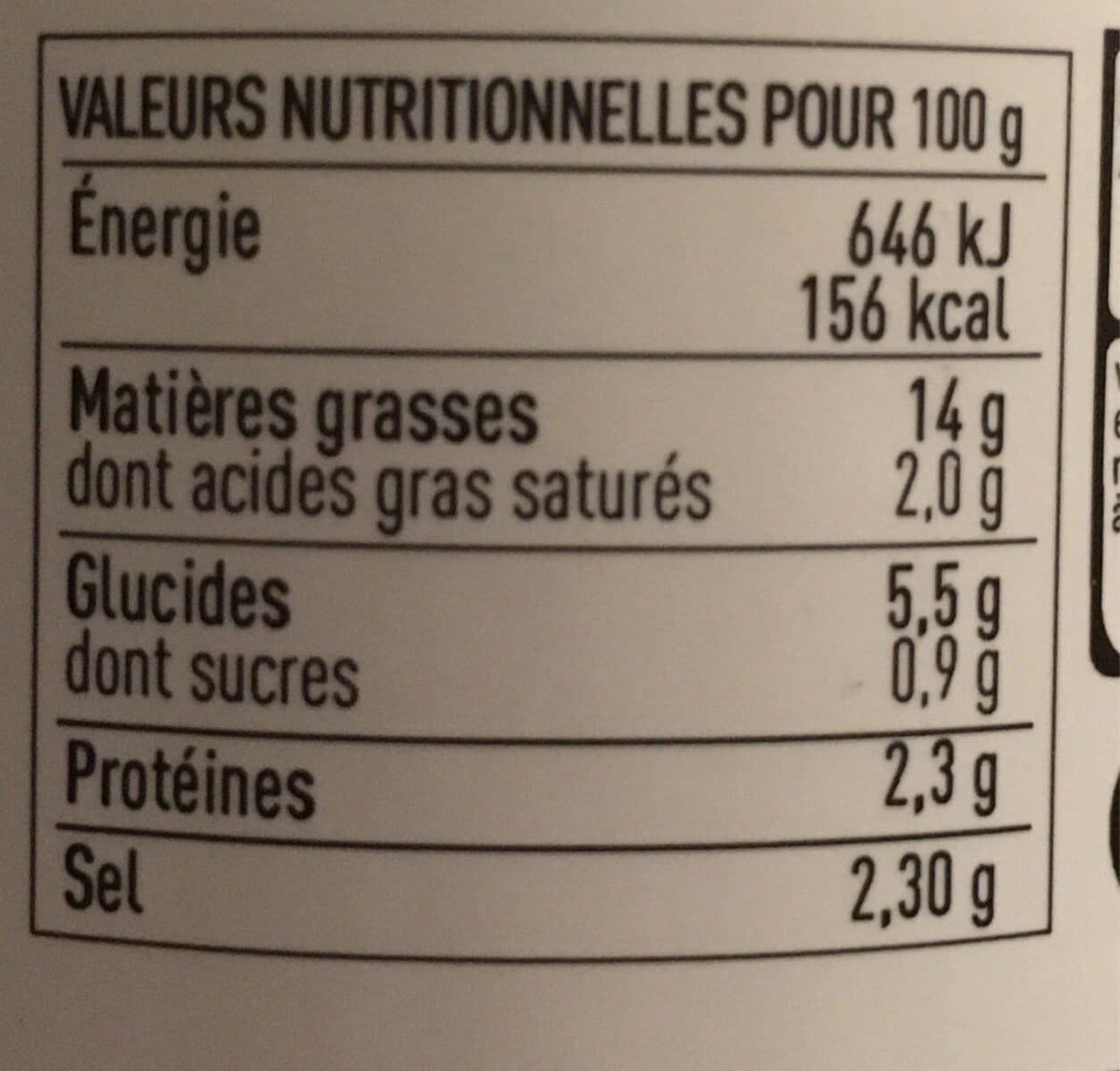 Sainte Barbe Tartare Aux Algues packshot