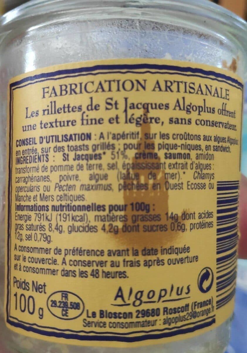 Algoplus Rillettes De Saint-jacques packshot