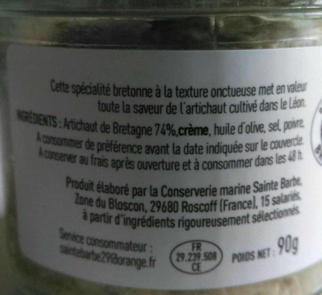 Algoplus Saveurs d'artichaud du Léon packshot