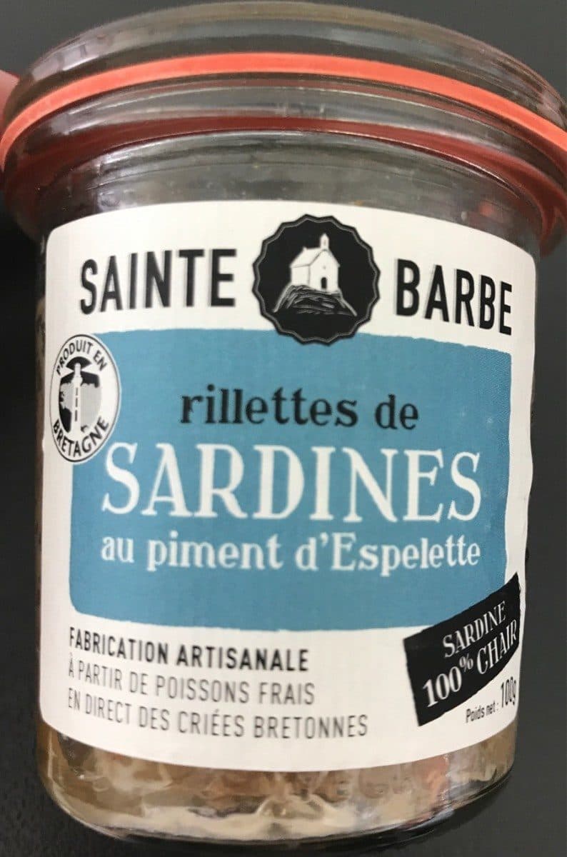 Sainte Barbe Rillettes de sardines au piment d'espelette packshot
