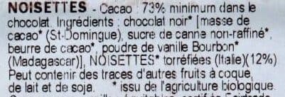 Bovetti Chocolat noir bio noisettes packshot
