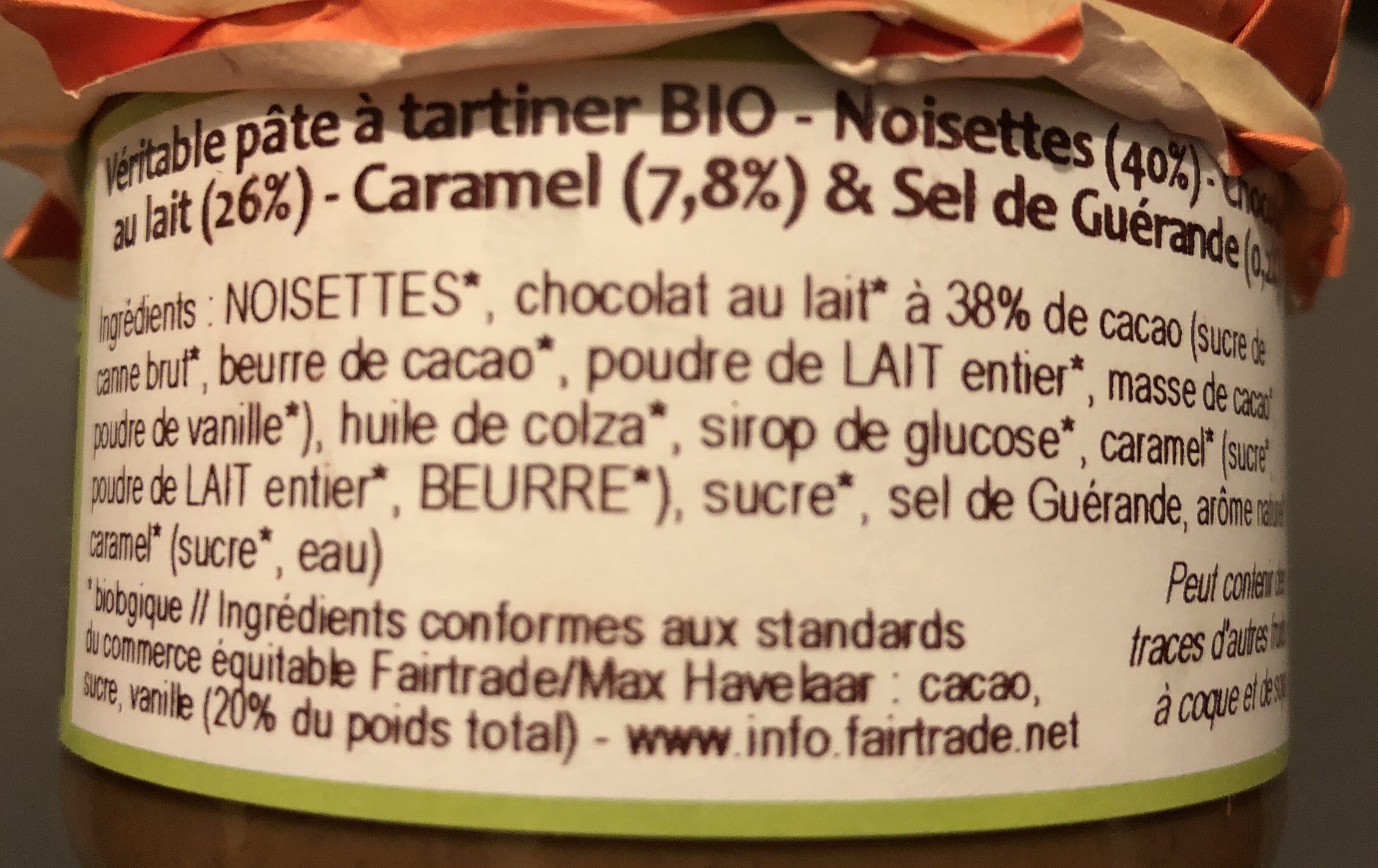 Bovetti Epicerie / Epicerie Sucrée / Pâtes à Tartiner Bio packshot