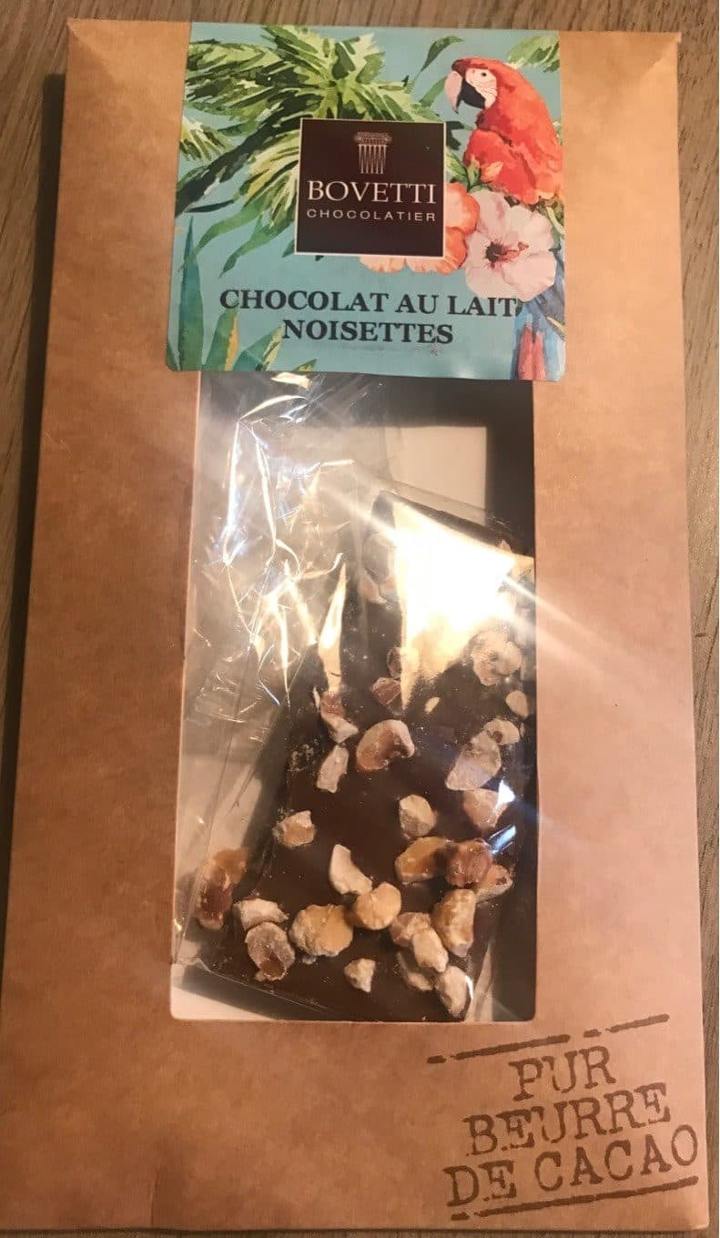 Bovetti Tablette Chocolat Au Lait Et Noisettes Pur Beurre De Cacao packshot