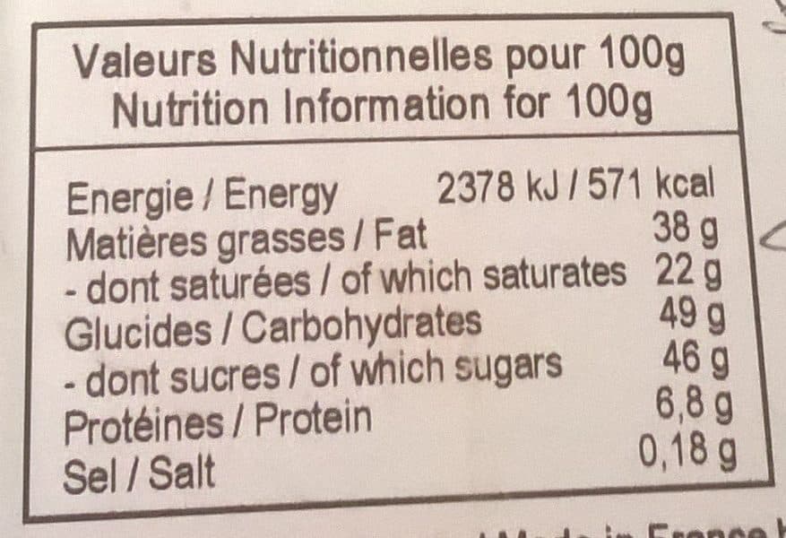 Bovetti Chocolat au lait / fruits secs packshot