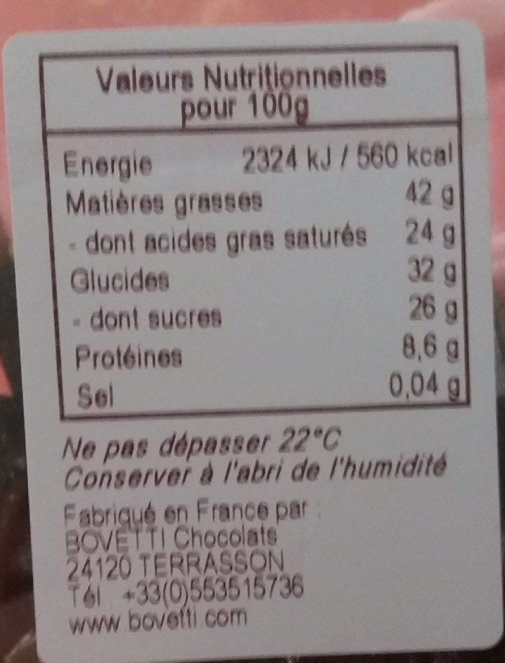 Bovetti Bovetti Mendiants Dark Chocolate Squares With Dried Fruits and Nuts, 200G packshot