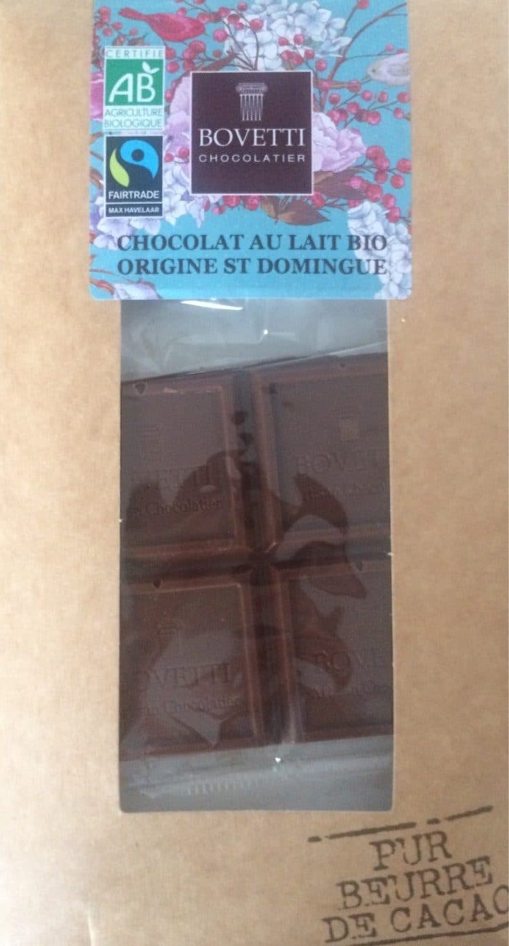 Bovetti Chocolat au lait bio packshot