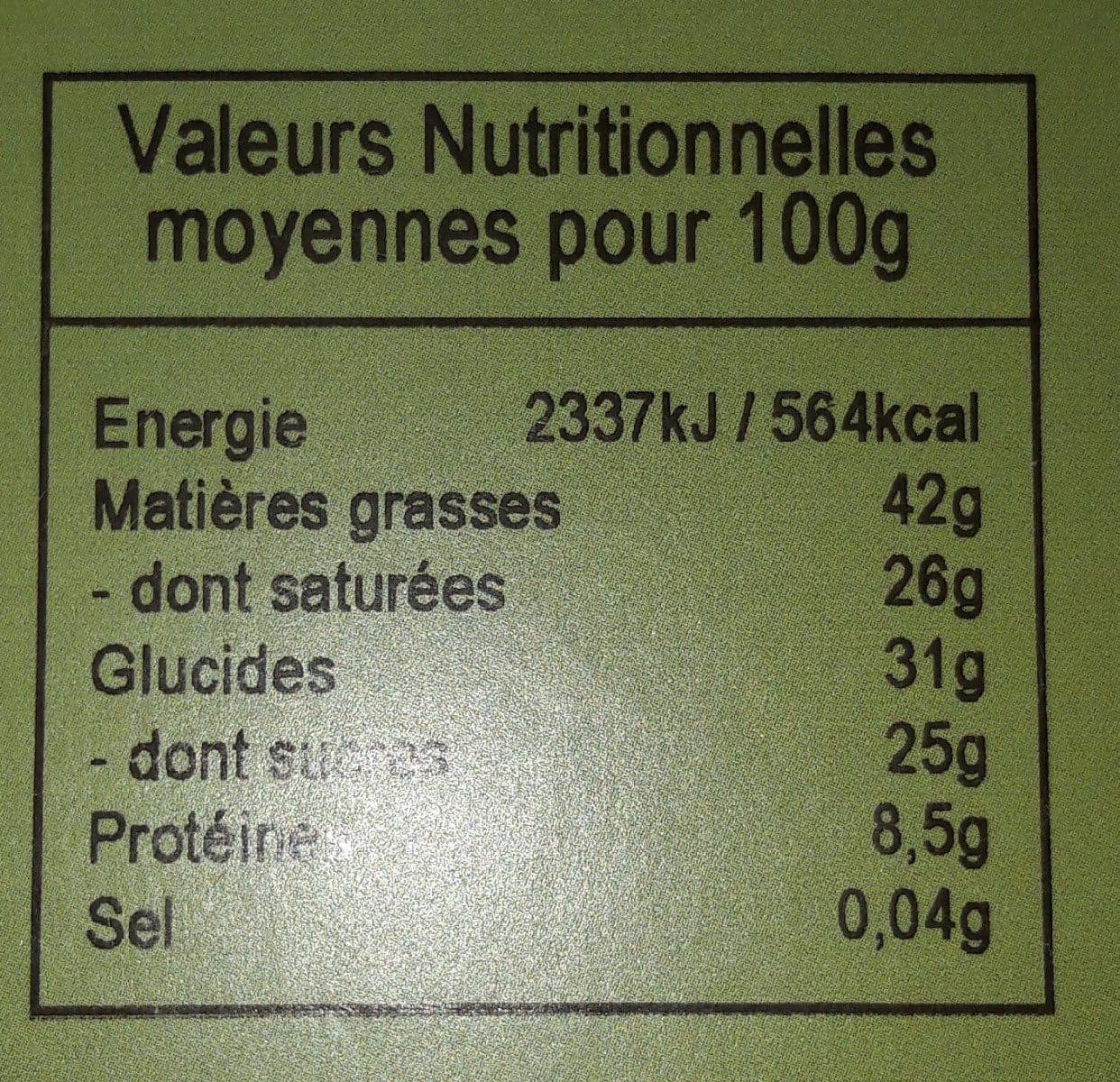 Open Food Facts Chocolat noir piment d'espelette packshot