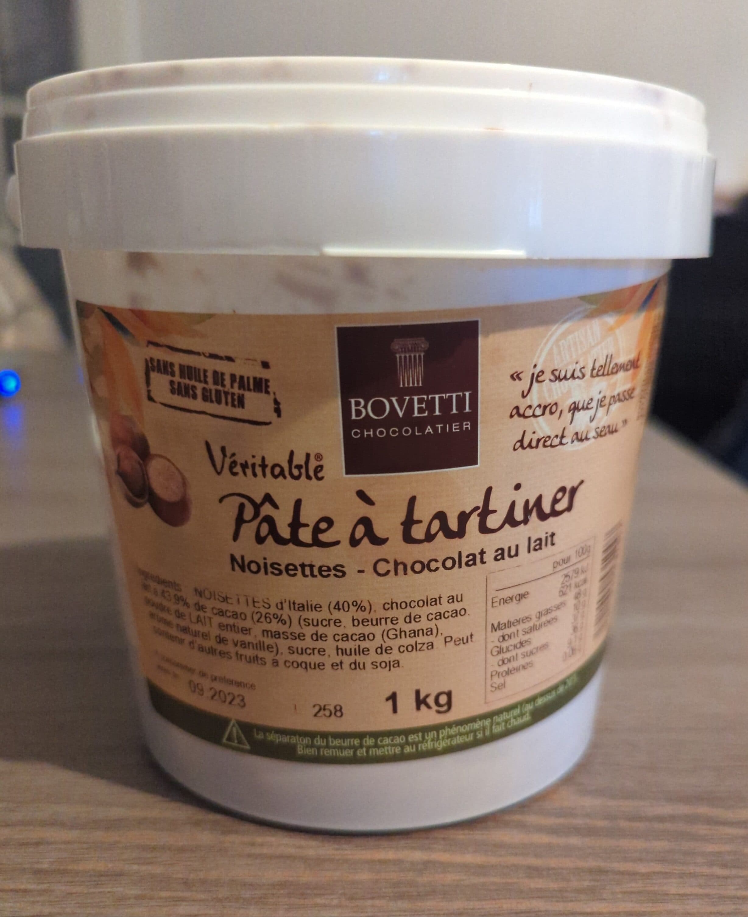 Bovetti Veritable pâte à tartiner packshot