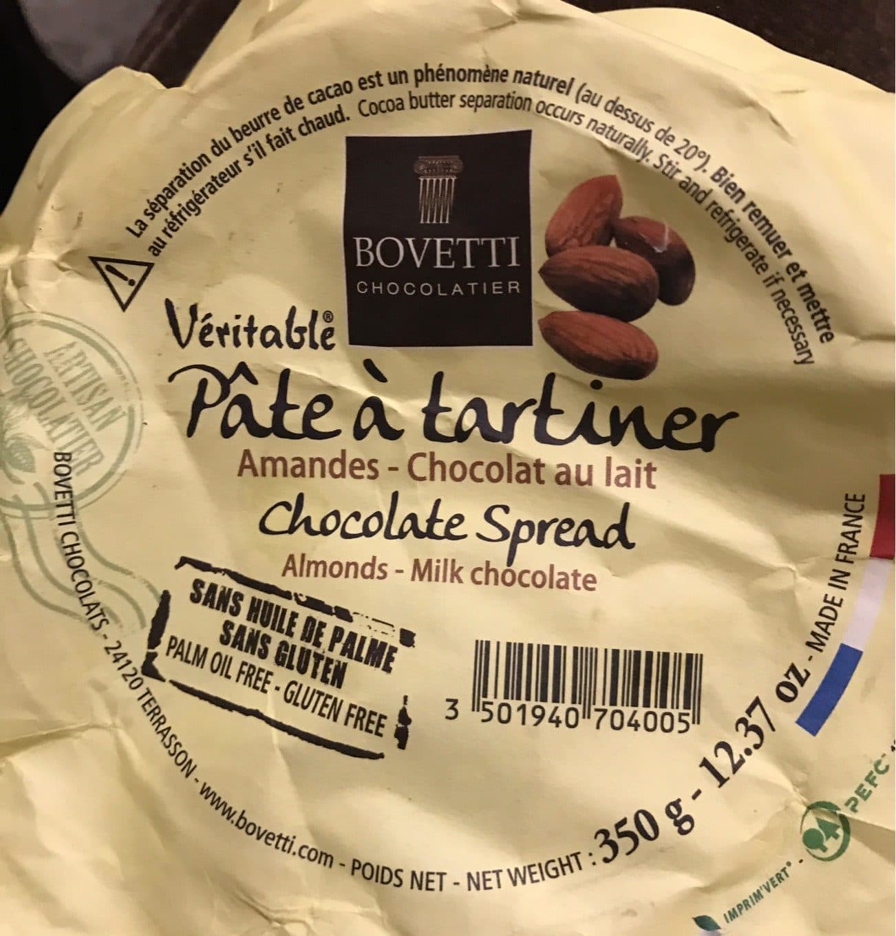 Bovetti Véritable pâte à tartiner packshot