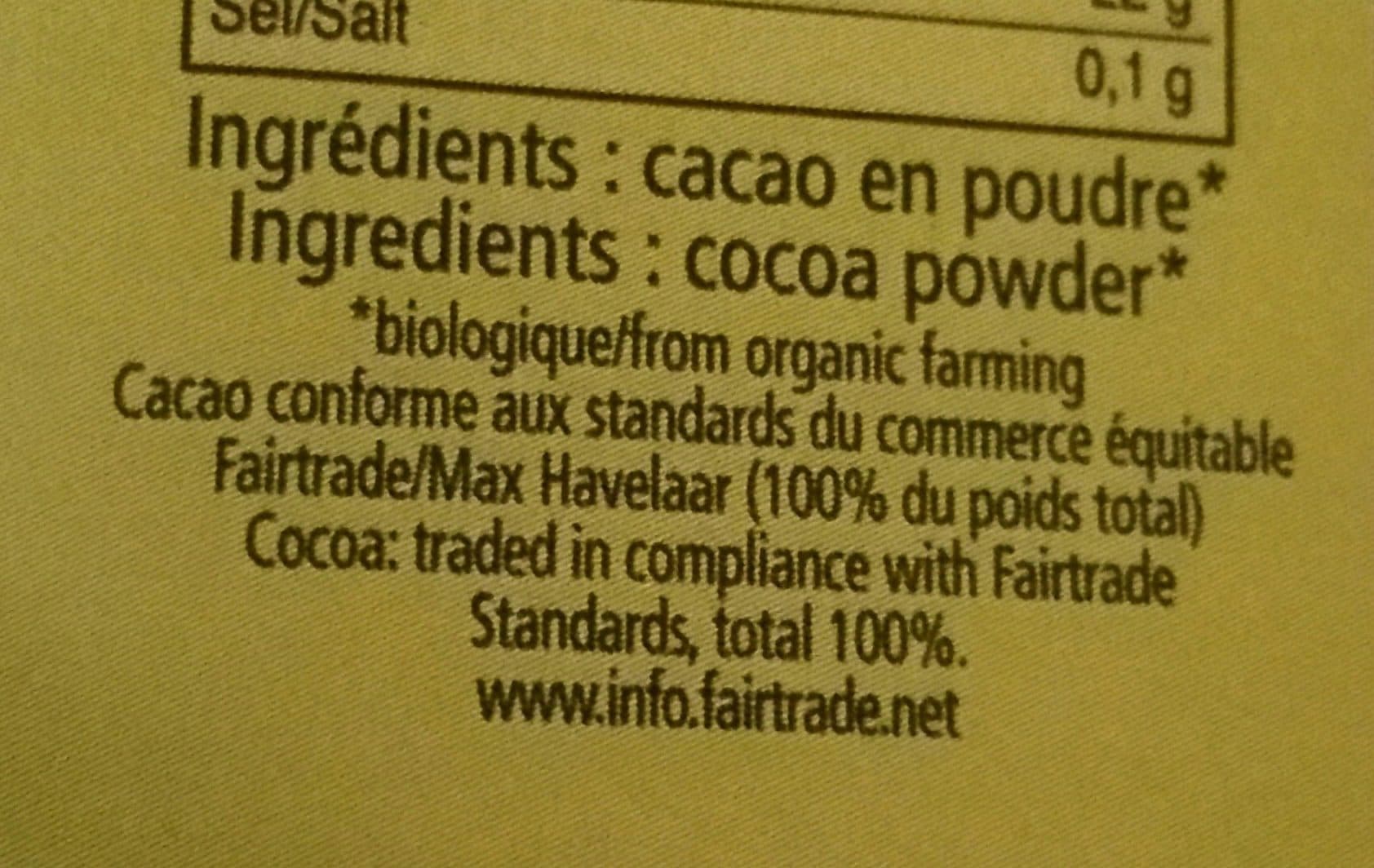 Bovetti Cacao en poudre packshot