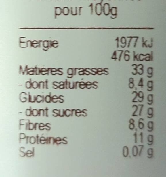 Bovetti Pate a tartiner bio Chocolat noir- amandes packshot