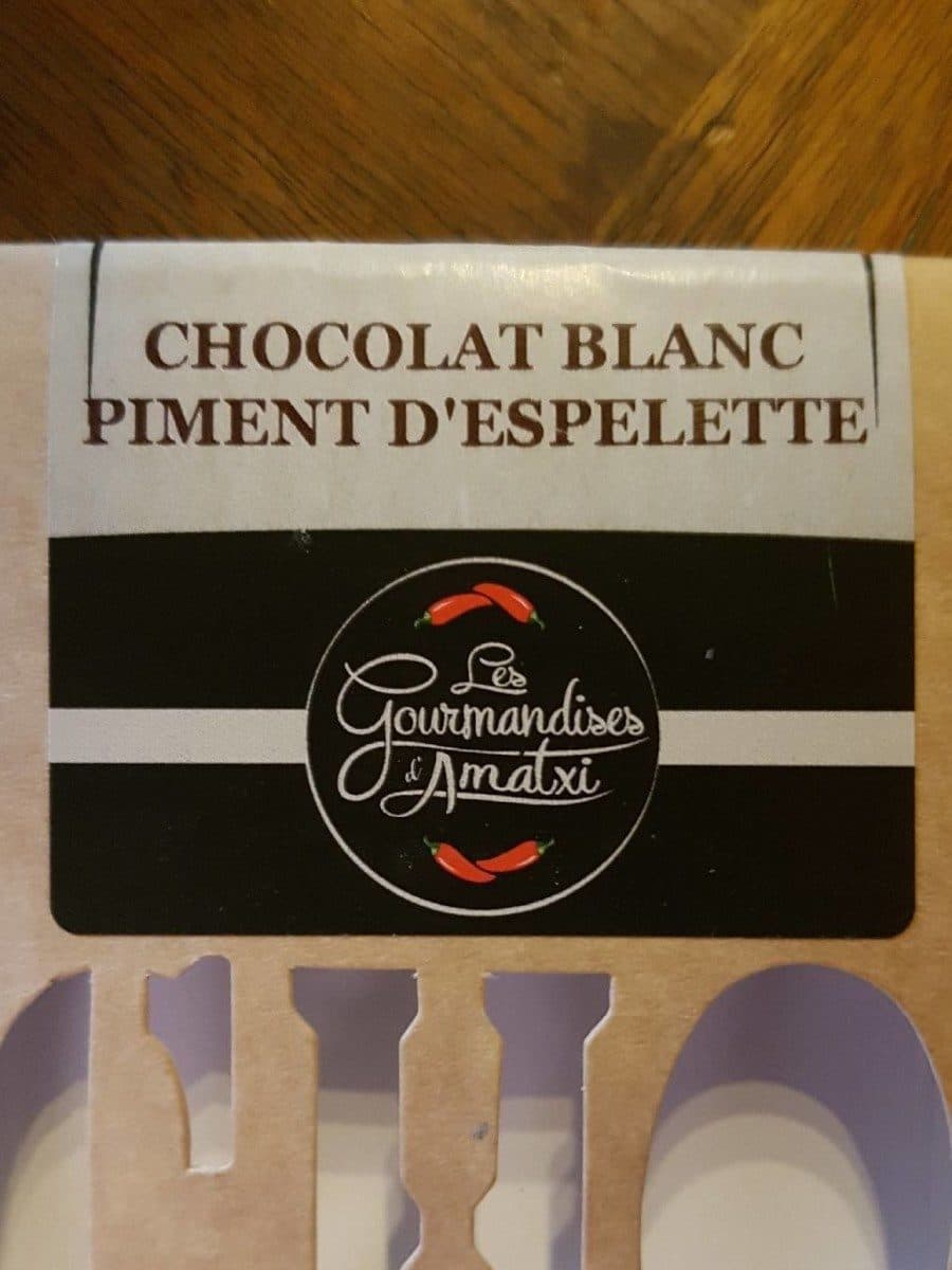 Open Food Facts Chocolat blanc piment d'espelette packshot
