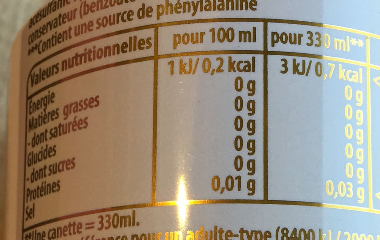 Pepsi Pepsi light décaféiné packshot