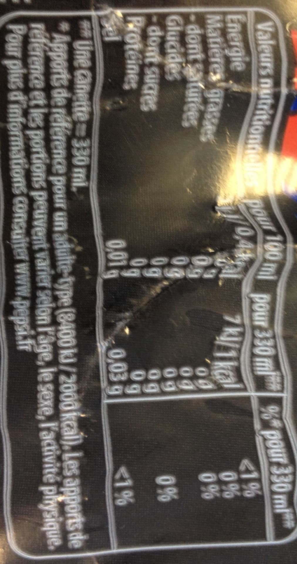 Pepsi Pepsi Max (zéro sucres) packshot
