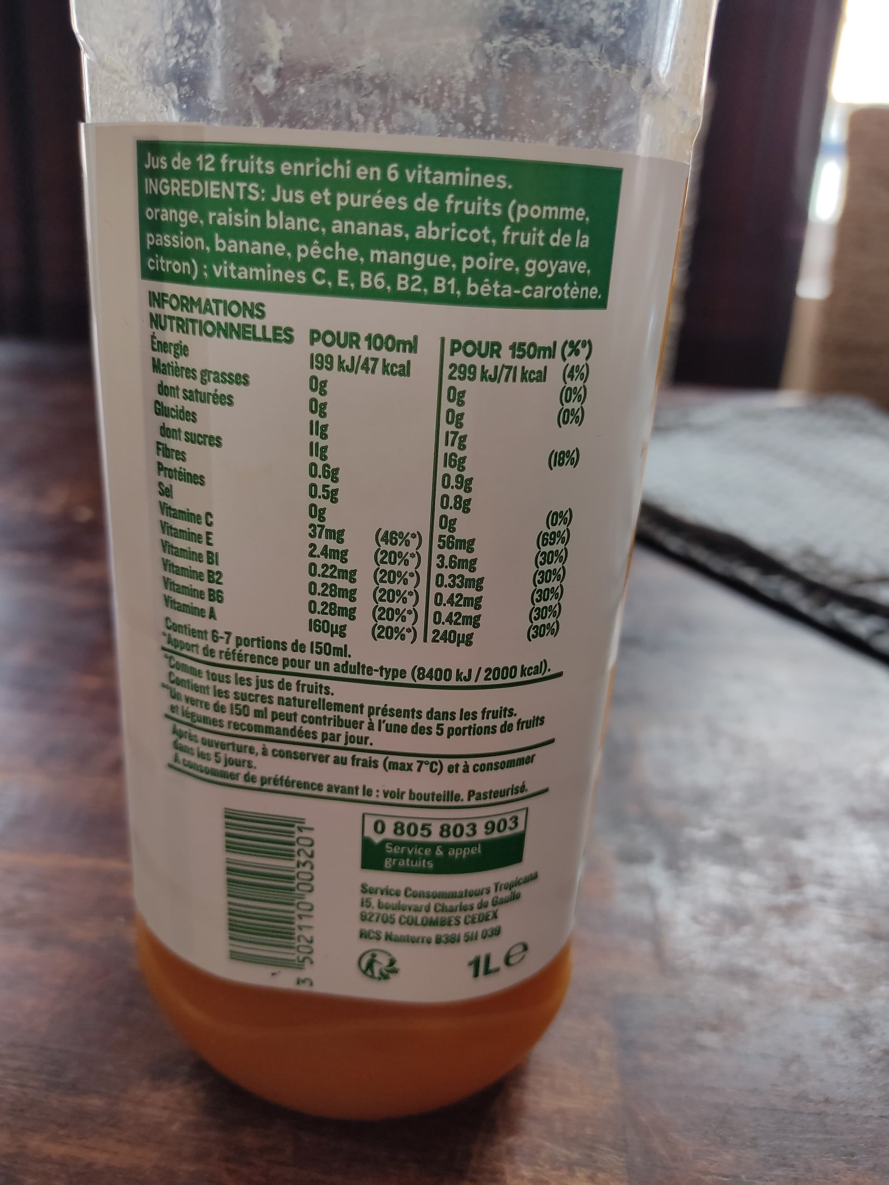 Tropicana Tropicana Multivitamines 1 L packshot
