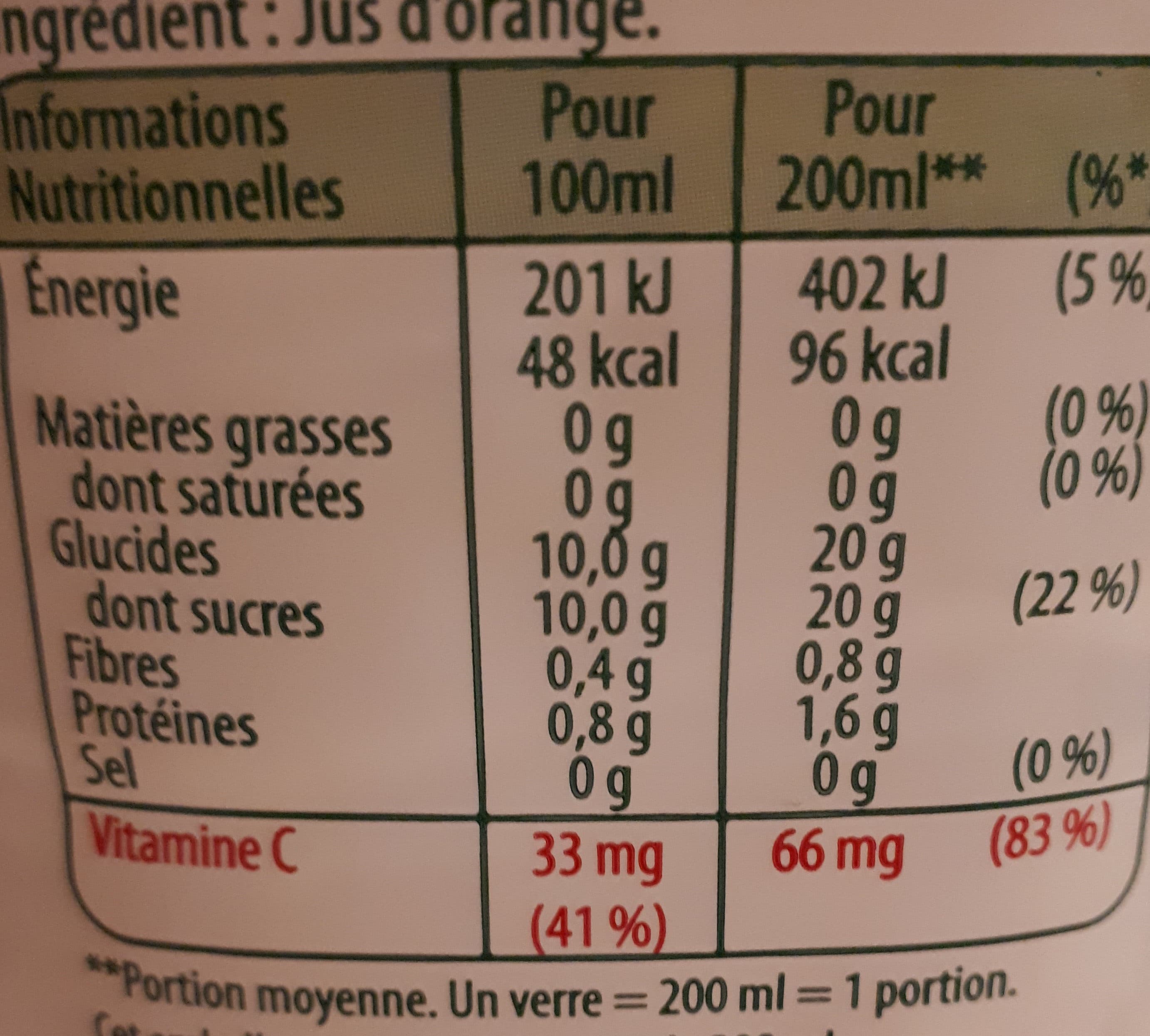 Tropicana Pure Premium Orange sans pulpe 100% pur jus packshot