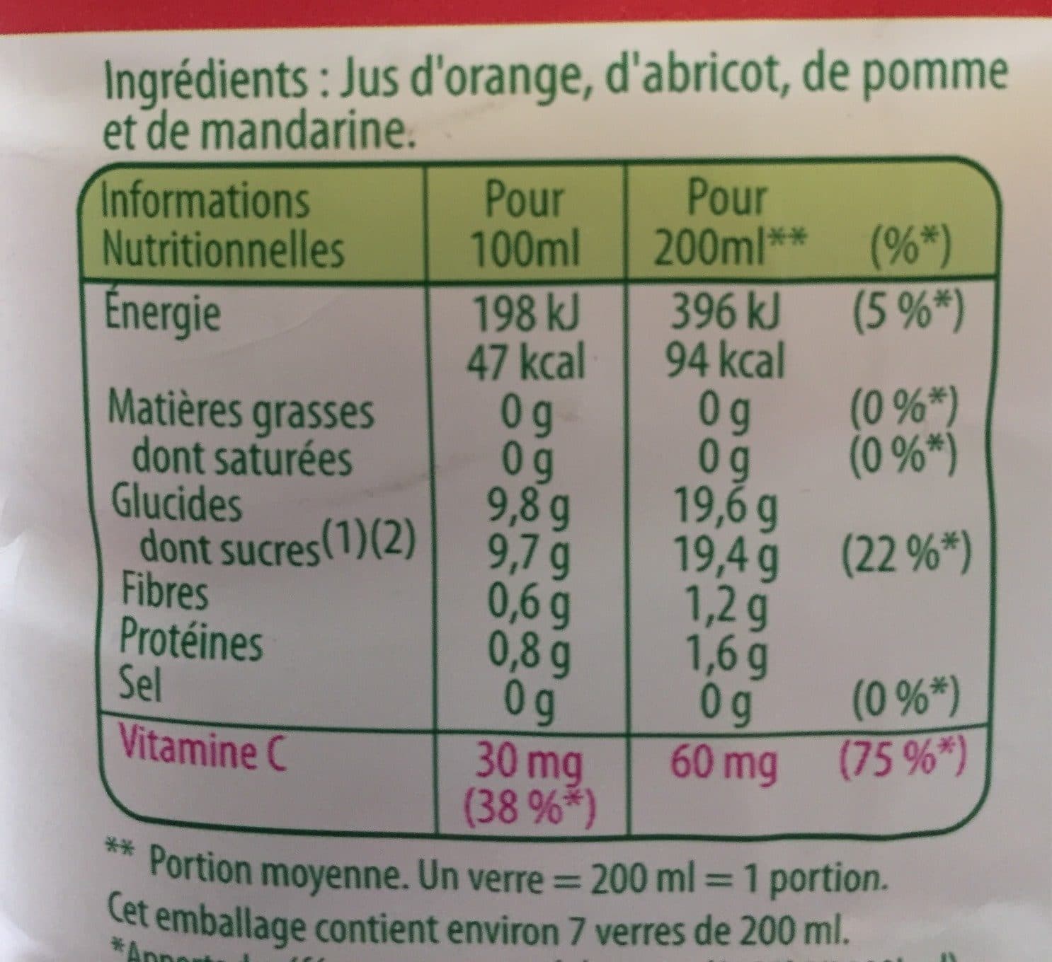 Tropicana Tropicana Pure premium réveil gourmand format familial 1,5 L packshot